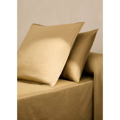 Housse d’oreiller coton satin lavé double surpiqûre 60x60 cm MANGO HOME