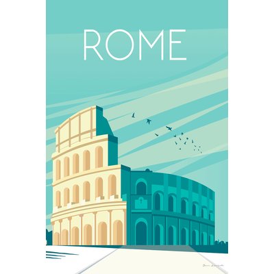 Tableau voyage Rome et Le colisée HEXOA