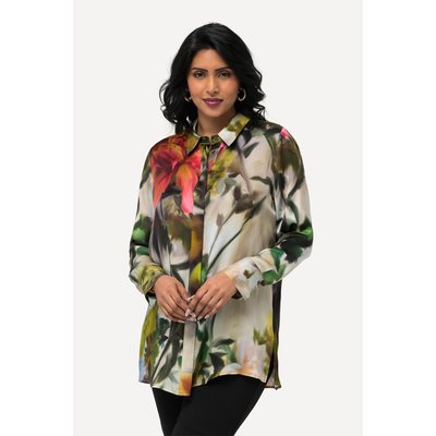 Chemisier en soie, motif roses ULLA POPKEN