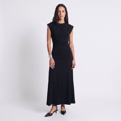 Robe femme longue sans manches épaules marquées dos ouvert ARERINE ARTLOVE