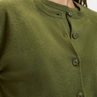 Cardigan col rond en fine maille en 100% laine LA REDOUTE COLLECTIONS