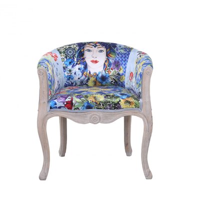 Fauteuil bergère en velours - ESPERANZA MATHI DESIGN
