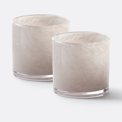 2er-Set Windlichter Iva, farbiges Glas LA REDOUTE INTERIEURS