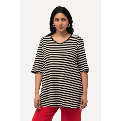 T-shirt en coton Pima, rayures ULLA POPKEN