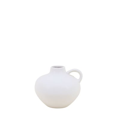 Vase en céramique avec anse, H11cm ORNAMI