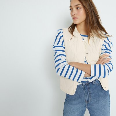 Doudoune sans manches, pressionnée LA REDOUTE COLLECTIONS