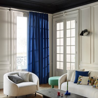 Rideau Marcelo Isolant en 100% laine Marron 142x280 cm MADURA