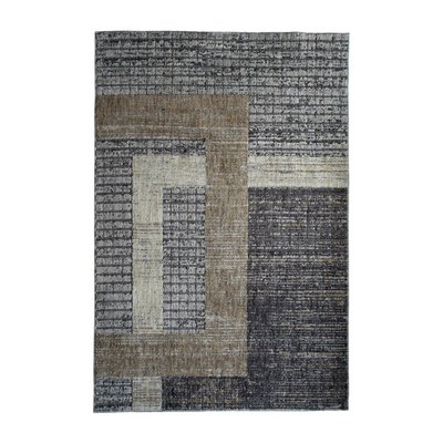 Tapis de salon recyclé motif croisement   120X170RECYCLE CROISEMENT THE DECO FACTORY