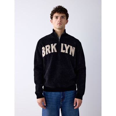 Pull en chenille à col zippé NEXT