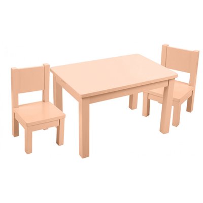 Ensemble Table et Chaises Enfant Montessori Peach Fuzz 1-4 ans PIOUPIOU ET MERVEILLES