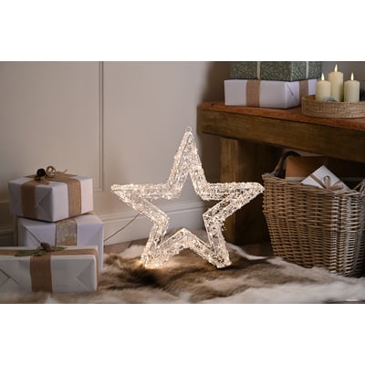 50cm Warm White LED Light Star SO'HOME