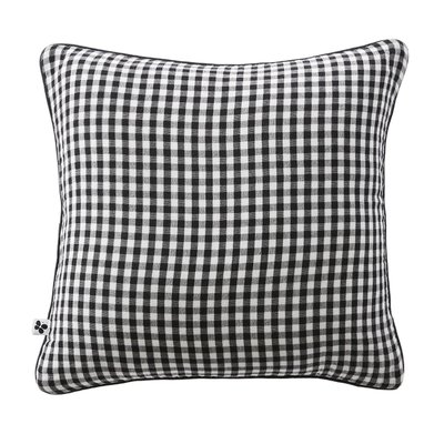 Coussin dehoussable en gaze de coton Vickie vichy EDEN