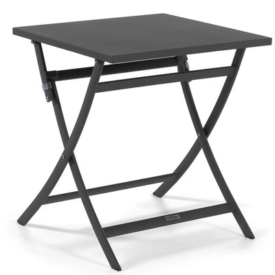 Table de jardin pliante Grasse gris anthracite GESCOVA