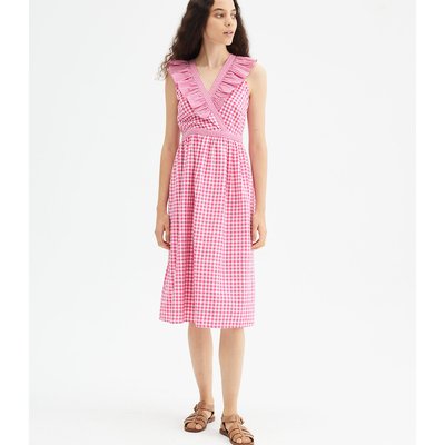 Robe encolure volantée, imprimé vichy COMPANIA FANTASTICA