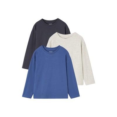Lot de 3 T-shirts manches longues VERTBAUDET