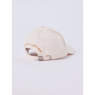 Casquette en coton taupe unie avec logo iconique brodé à l'avant en blanc PROJECT X