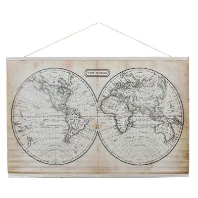 Tableau toile Mappemonde DECORATIE