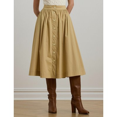 Saia midi plissada LAUREN RALPH LAUREN