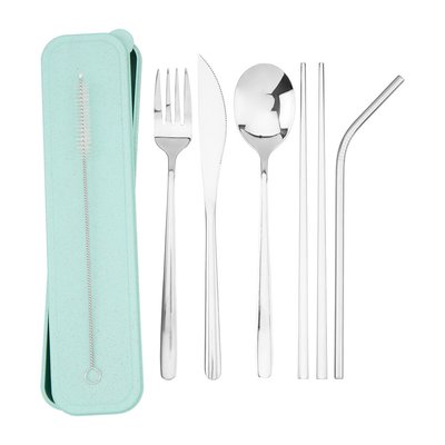 6-Piece Silver Finish Cutlery Set with Box SO'HOME