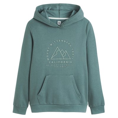 Sweat à capuche à message en molleton LA REDOUTE COLLECTIONS