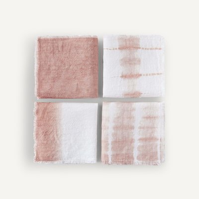 Lot de 4 serviettes de table tie and dye Sunrise AM.PM