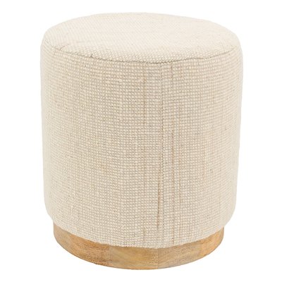Pouf en laine pied Manguier AUBRY GASPARD