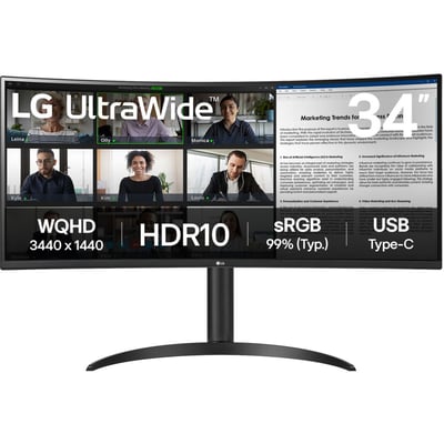 Ecran PC UltraWide 34WR55QK-B 34'' VA LG