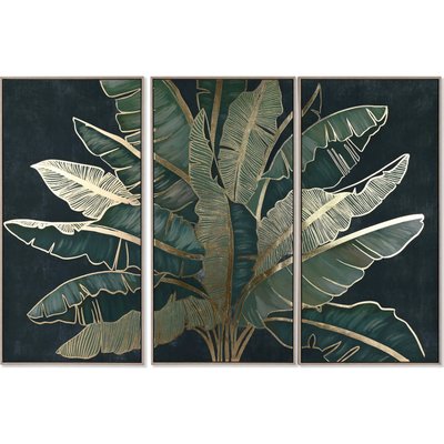 Tableau sur toile, paysage palmier tropical RECOLLECTION