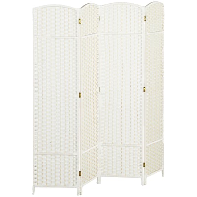 Cloison de séparation Bois de pin Blanc HOMCOM