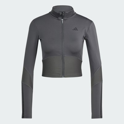 Haut zippé à côtes Hyperglam adidas Performance