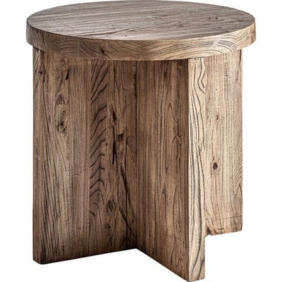 Table basse en bois d'orme, Finition marbrée RECOLLECTION