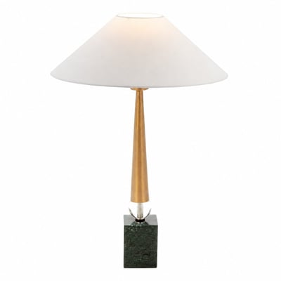 Lampe de table socle pierre et métal doré RECOLLECTION