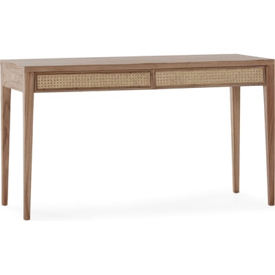 Bureau en bois de cèdre et rotin RECOLLECTION