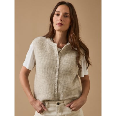 Gilet sans manches  laine et mohair CYRILLUS