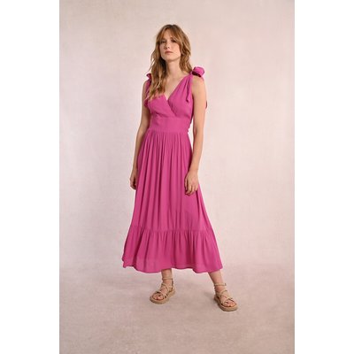 Robe mi-longue bretelles avec nœuds MOLLY BRACKEN