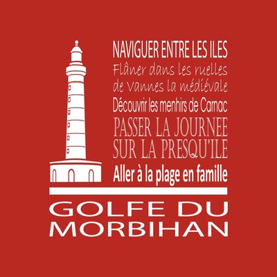 Tableau Mural Golfe Morbihan ILLUSTRATION CEANOTHE