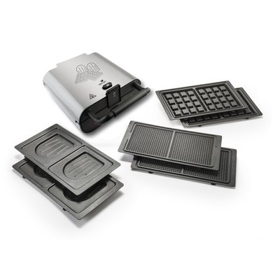 Gaufrier Multi Waffles 3-en-1 : Gaufres, Croques Monsieur, Gaufrettes Maison SENYA