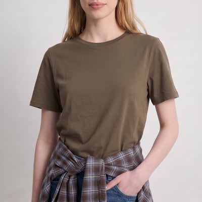 T-shirt col rond et manches courtes en coton MIRENA ARTLOVE