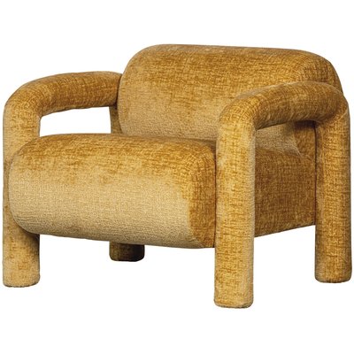 Fauteuil en velours LENNY WOOOD