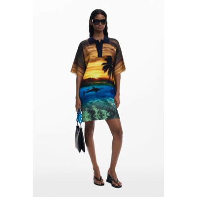 Robe en maille coucher de soleil Botter DESIGUAL