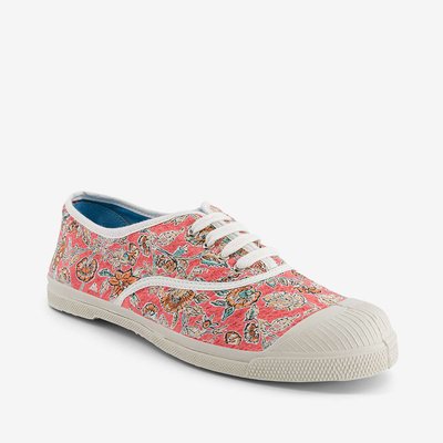 Tennis Lacet Femme en coton FLOWERS BENSIMON