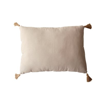 Coussin avec pompons en jute HOME MAISON