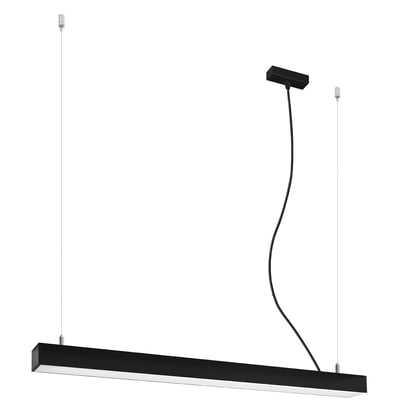 Suspension Aluminium Noir LED 1 Pinne EDEN