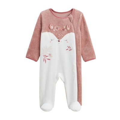 Pyjama bébé en velours ouverture zippée Oona PETIT BEGUIN