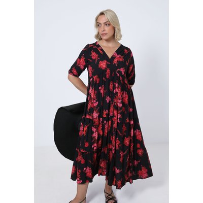 Robe en viscose imprimée JEAN-MARC PHILIPPE