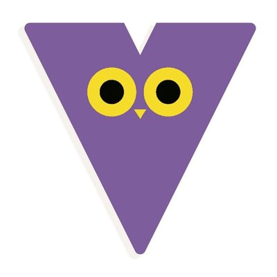 Lettre animaux graphiques V DJECO