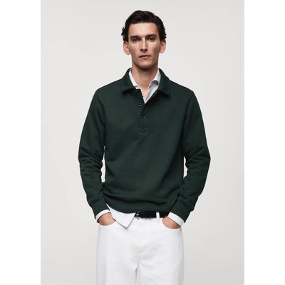 Sweat polo en coton gratté regular-fit MANGO MAN