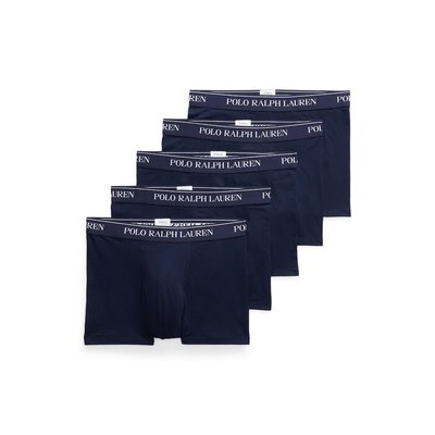 Lot de 5 slips-boxers classiques coton stretch POLO RALPH LAUREN