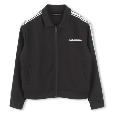 Cardigan zippé à poches KARL LAGERFELD KIDS