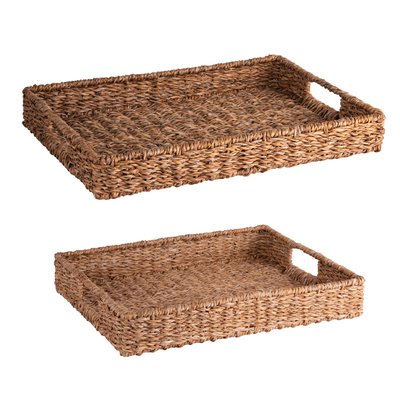 Set de 2 plateaux en jonc de mer TABLE PASSION